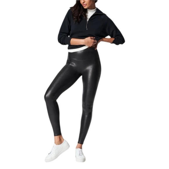 NWOT Spanx Faux Leather Leggings - Picture 8 of 8